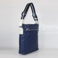 Men's Ferragamo Blue Leather Vintage Messenger Bag