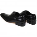 Men's Ferragamo Aiden Patent Leather Lace-up Shoes Black