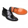 Men's Ferragamo Aiden Patent Oxford Shoes Black