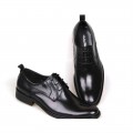 Men's Ferragamo Aiden Patent Oxford Shoes Black