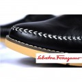 Men's Ferragamo 2013 Business Casual Shoes Anti-skidding Black