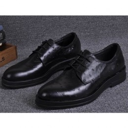 Men's Ferragamo Derby Shoes In Black Color