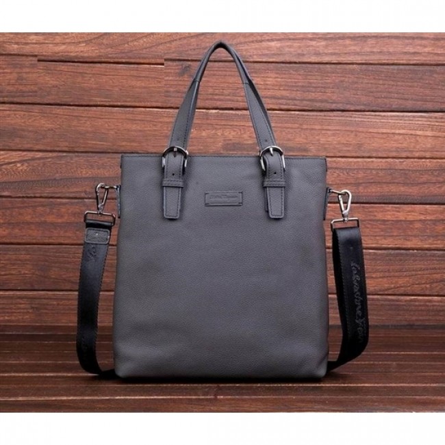 Men's Ferragamo Grained Tote Grey Bag TH-S906