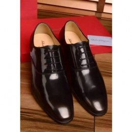 Men's Ferragamo Leather Gancio Dress Shoes