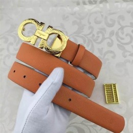 Men's Ferragamo original edition adjustable calfskin leather gancini belt OE013