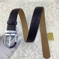 Men's Ferragamo original edition adjustable calfskin leather gancini belt OE016