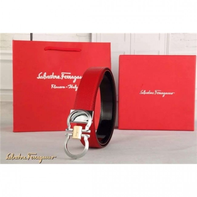 Men Ferragamo Leather Belt 