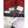 Men's Ferragamo Gentle Monster leather belt with double gancini buckle GM009