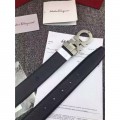 Men's Ferragamo Gentle Monster leather belt with double gancini buckle GM011