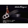 Men's Ferragamo Gentle Monster leather belt with double gancini buckle GM023
