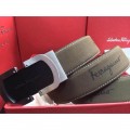 Men's Ferragamo Gentle Monster leather belt with double gancini buckle GM038