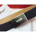 Men's Ferragamo Gentle Monster leather belt with double gancini buckle GM075