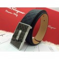 Men's Ferragamo Gentle Monster leather belt with double gancini buckle GM075