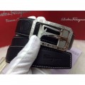 Men's Ferragamo Gentle Monster leather belt with double gancini buckle GM098
