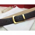 Men's Ferragamo Gentle Monster leather belt with double gancini buckle GM109
