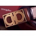 Men's Ferragamo Gentle Monster leather belt with double gancini buckle GM127