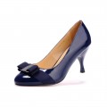 Women's Ferragamo Pumps Carla Patent Blue Leather