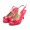 Women's Ferragamo Flo Vara Wedge Pump Dark Red Discount