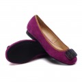 Women's Ferragamo My Plate Purple Flats