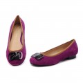 Women's Ferragamo My Plate Purple Flats