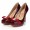 Women's Ferragamo high heel wine red 274