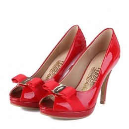 Women's Ferragamo high heel red268