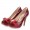 Women's Ferragamo high heel wine color 266