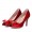 Women's Ferragamo high heel in red 251