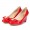 Women's Ferragamo wedges shoes in red color 284