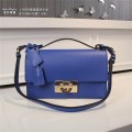 Women's Ferragamo small Gancio Lock Shoulder bag blue SFS-UU265