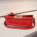 Women's Ferragamo small Gancio Lock Shoulder bag red SFS-UU264