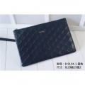 Women's Ferragamo pouch wallet navy blue high quality