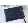 Women's Ferragamo pouch wallet navy blue high quality