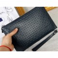Women's Ferragamo pouch wallet dark blue new style