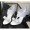 Women's Ferragamo Ankle-Strap Lace Vara Sandals White