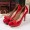 Women's Ferragamo Platform Pump Red