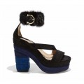 Women's Salvatore Ferragamo Mink Ankle Strap Platform Sandals SF-R811