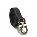 Women's Salvatore Ferragamo Medium Enameled Double Gancio Belt Sale SFS-UU225